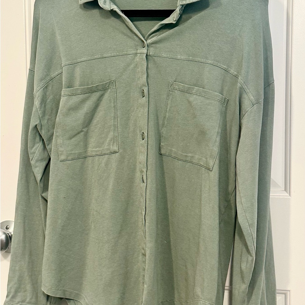 Super soft Z Supply sage green button down